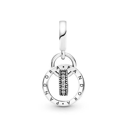 Charm Círculos Con El Logotipo Pandora Plata Esterlina