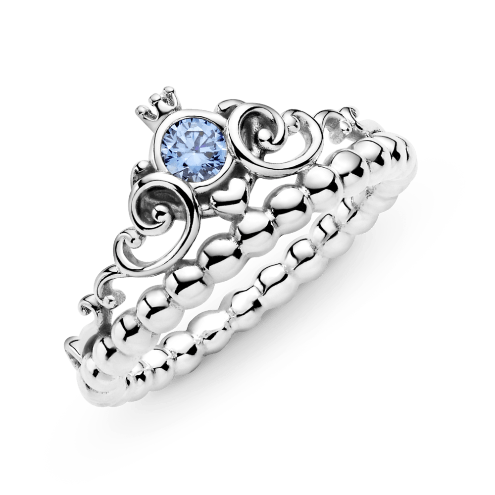 Anillo Tiara Azul Cenicienta Disney Pandora Joyas Pandora