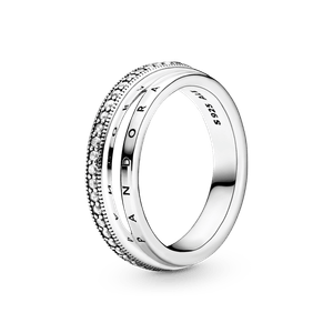 Anillo de pavé Banda triple
