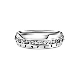 Anillo de pavé Banda triple