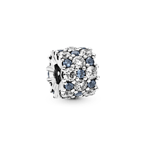 Charm Brillo azul y transparente