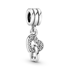 Charm Colgante Corazones Entrelazados