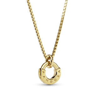 Collar collier y colgante I-D Pandora Signature Oro 14K