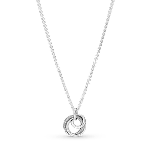 Collar Con Pendiente Círculos Entrelazados Familia Por Siempre