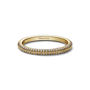 Anillo de Pavé Pandora Me Recubrimiento en Oro