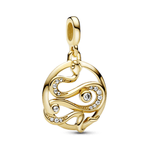 Medallón grabable Serpiente de pavé Pandora ME