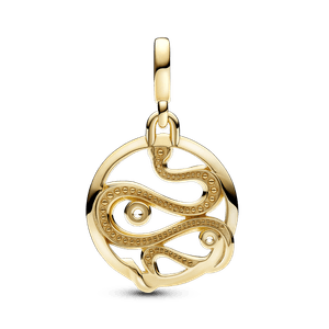 Medallón grabable Serpiente de pavé Pandora ME