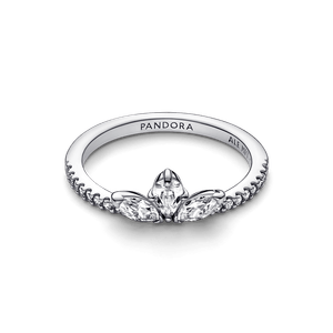 Anillo Racimo herbario reluciente Pandora Plata Esterlina