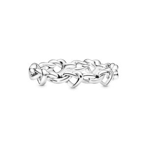 Anillo Corazones anudados