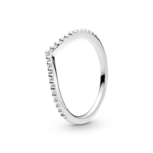 Anillo Hueso de los deseos con cuentas
