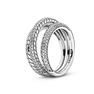 Anillo Solitario Corona Brillante Rosa