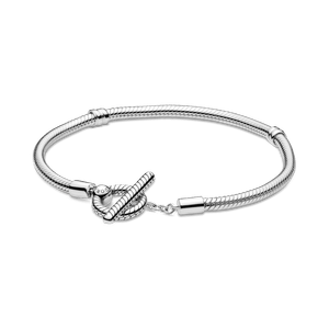 Brazalete Diseño Cola De Ratón Barra En T De Pandora Moments