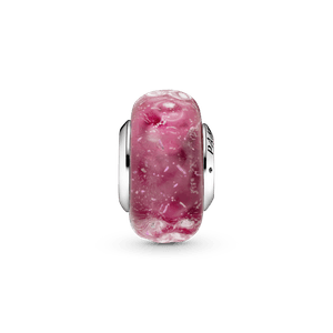 Charm de Cristal Murano Rosa Fantasía de Ondas