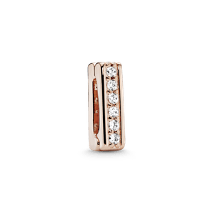 Charm Sujetador reluciente Recubrimiento en Oro Rosa de 14k Reflexions