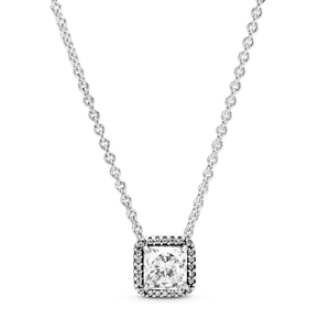 Collar Halo cuadrado brillante