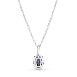 Collar En Plata Halo Brillante