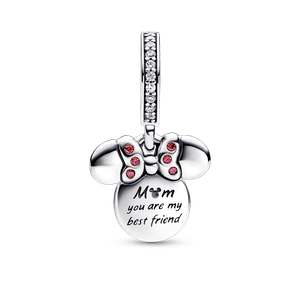 Charm Colgante doble Silueta de Minnie Mouse de Disney