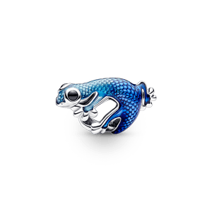 Charm Gecko Azul Metálico Pandora Plata Esterlina