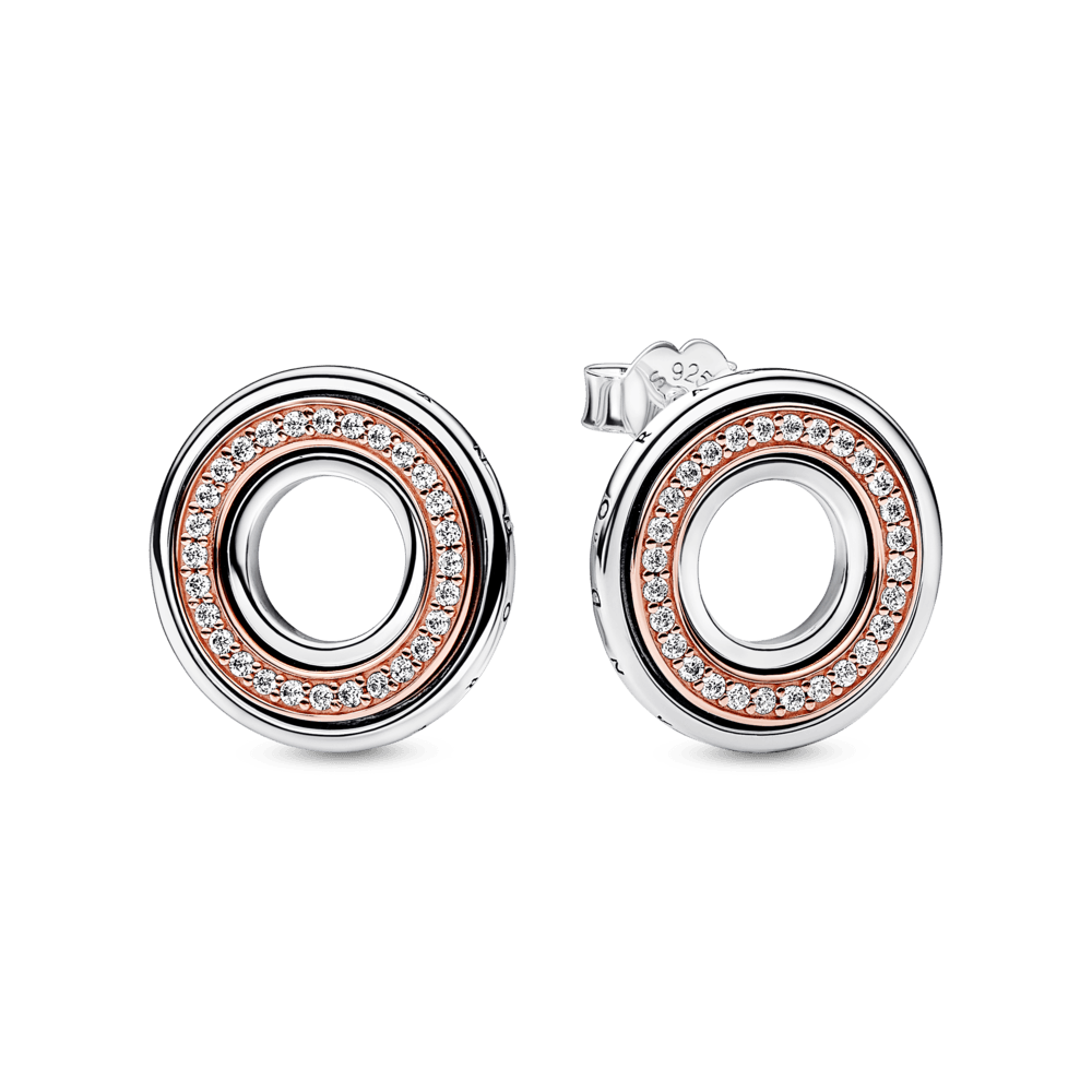 Pandora pendientes oro rosa new arrivals
