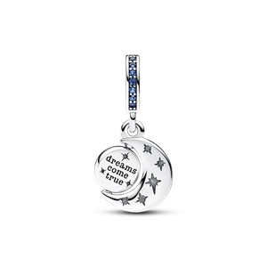 Charm Colgante Giratorio Luna Brillante