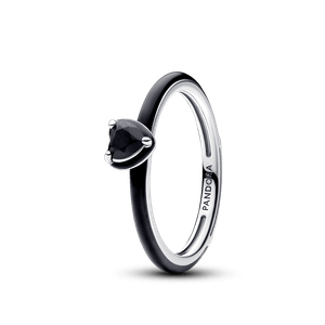 Anillo Pandora ME Corazón Chakra Negro