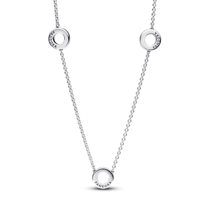 Collar de Cadena Círculos de Pavé