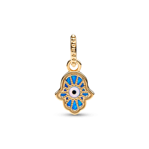Charm Colgante Hamsa Azul