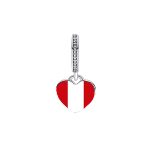 Engraving Bandera De Peru en corazon