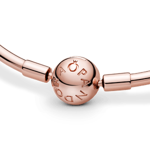 Brazalete rígido Pandora Moments en Recubrimiento en Oro Rosa de 14k
