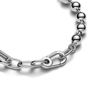 Brazalete de Eslabones Link y Cuentas Metálicas Pandora ME