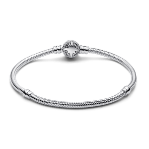 Brazalete Pandora Moments Cadena de Serpiente con Cierre de Estrella Polar