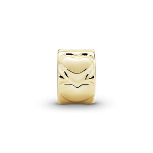 Charm Oro 14K Sujetador Sencillo Corazón