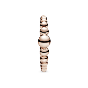 Anillo Sarta de cuentas Recubrimiento en Oro Rosa de 14k