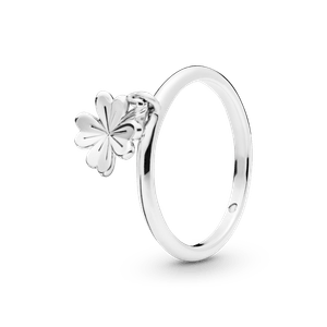 Anillo Trébol de cuatro hojas colgante