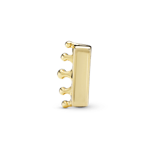 Charm Clip Sujetador Corona Recubrimiento en Oro de 14k Reflexions
