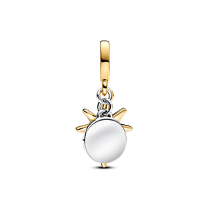 Charm Dije Grabable Estrella Polar con diamante sintético creado en laboratorio