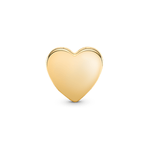 Charm Corazón para Grabar Dorado