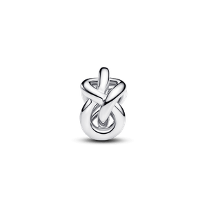 Charm Nudo Infinito Plateado