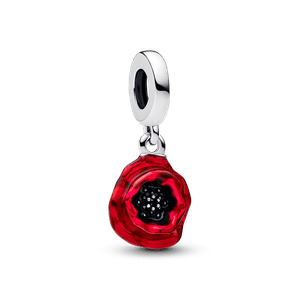 Charm Colgante Flor Roja