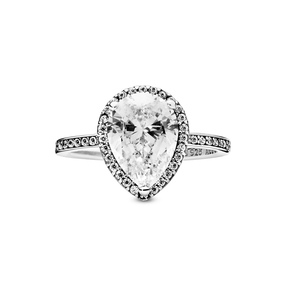 Circonita Anillo Lagrima Pandora Anillo PANDORA Lágrima Radiante