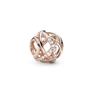 Charm Galaxia en Recubrimiento en Oro Rosa de 14k