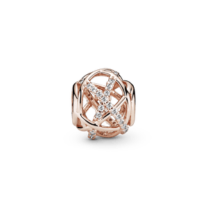 Charm Galaxia en Recubrimiento en Oro Rosa de 14k