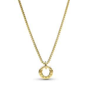 Collar collier y colgante I-D Pandora Signature Oro 14K