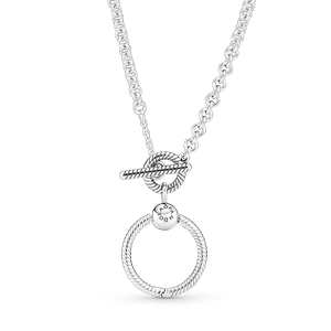Collar Con Pendiente O Pandora Moments Con Barra T