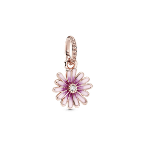 Charm colgante Margarita rosa