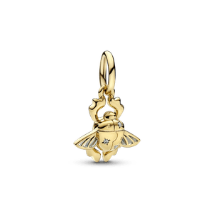 Charm colgante Escarabajo Scarab de Aladdín de Disney Recubrimiento en Oro de 14k