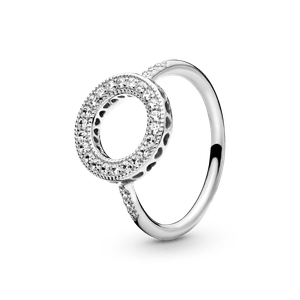 Anillo Halo brillante