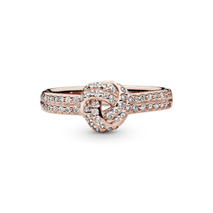 Anillo Nudo reluciente Recubrimiento en Oro Rosa de 14k