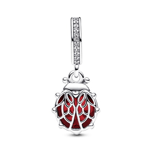 Charm colgante Mariquita roja