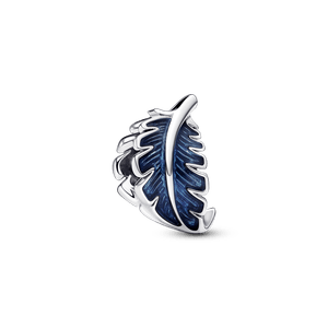 Charm Pluma curvada azul